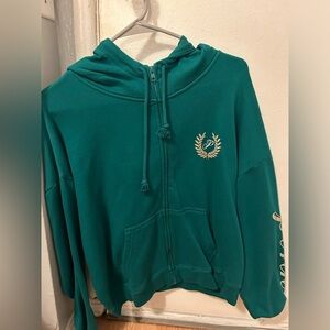 Pink green Hoodie size M